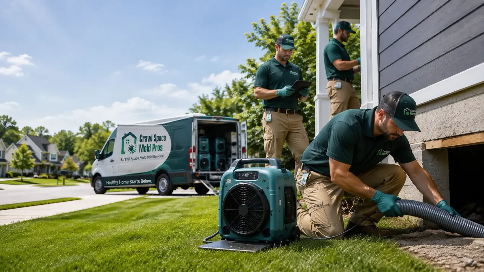Crawl Space Mold Removal in Kendall, KS